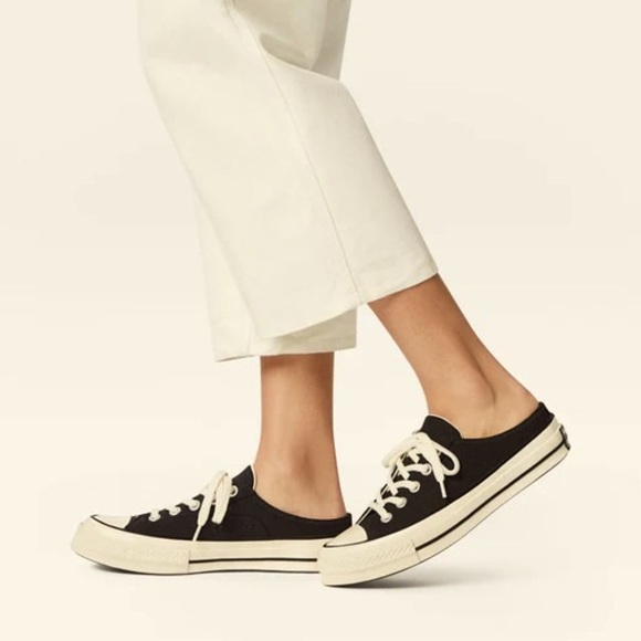 NEW Converse Chuck 70 Women's Low Top Lace Mules Flats, Black, US: 7 and 8 - Picture 2 of 8